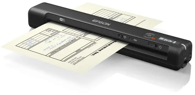 Výhodná Nabídka EPSON WorkForce ES-60W - mobilní bezdrátový skener A4, 600dpi, USB, Wi-FI Direct - B11B253401