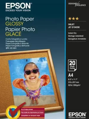 Značkový C13S042538 - EPSON Glossy Photo Paper A4, 200g/m2 - 20 listů