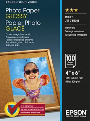 C13S042548 - EPSON Glossy Photo Paper 10 x 15cm, 200g/m2 - 100 listů Akční Nabídka