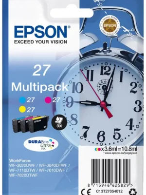 C13T27054012 - EPSON 27 pro WorkForce WF-3620DWF, WF-7710DWF - Multipack CMY, originál Zlevněný