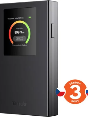 Bezpečná Platba Tenda 4G185v4 - 4G LTE Mobile AX300 Wi-Fi 6 Hotspot Router s LCD,2100mAh, USB-C