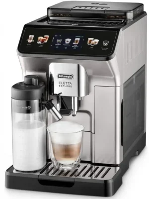 Sezónní Sleva De'Longhi ECAM 450.65.S Eletta Explore - plnoautomatický kávovar, stříbrný