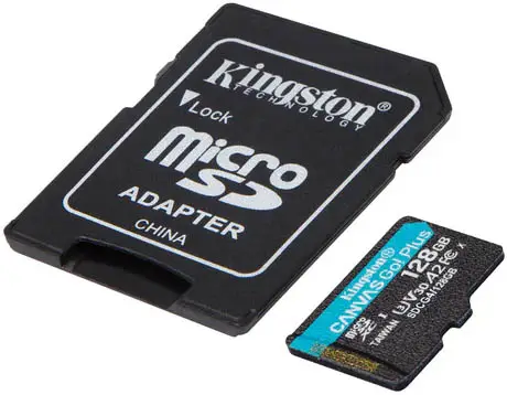 KINGSTON Canvas Go! Plus A2 128GB Micro SDXC Class 10, UHS-I, U3, V30, A2, 200MB/s read + Adapter - SDCG4/128GB Objednat Nyní