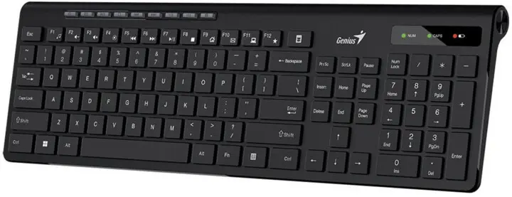 Bezpečná Platba GENIUS Slimstar 7230 - stylová multimediální bezdrátová klávesnice CZ/SK