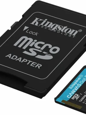 Dokud Zásoby Vydrží KINGSTON Canvas Go! Plus A2 64GB Micro SDXC Class 10, UHS-I, U3, V30, A2, 200MB/s read + Adapter - SDCG4/64GB