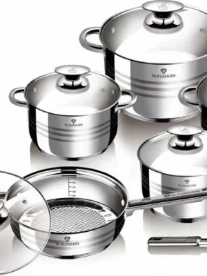 Blaumann Sada nádobí nerez 17 ks Jumbo Gourmet Line Výhodná Nabídka